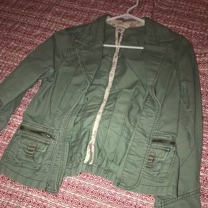 Green army jacket